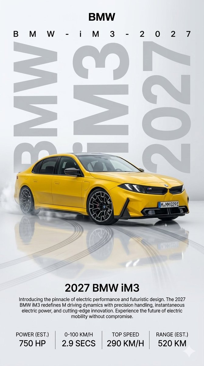 2027 Bmw Im3 Poster — GPT Image 2 image prompt example