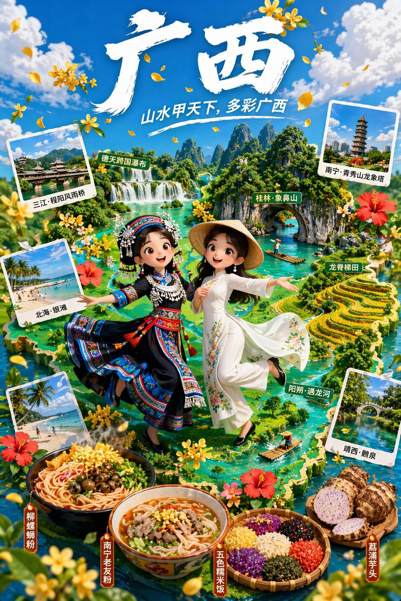 3d Animated Tourism Poster — GPT Image 2 image prompt example