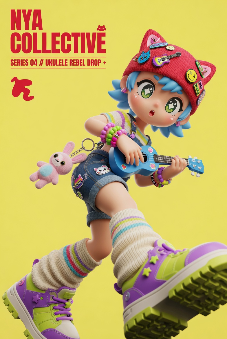 3d Designer Toy Poster — GPT Image 2 image prompt example