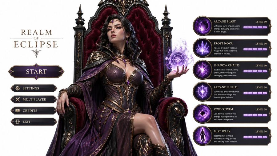 3d Gaming Sorceress Character — GPT Image 2 image prompt example
