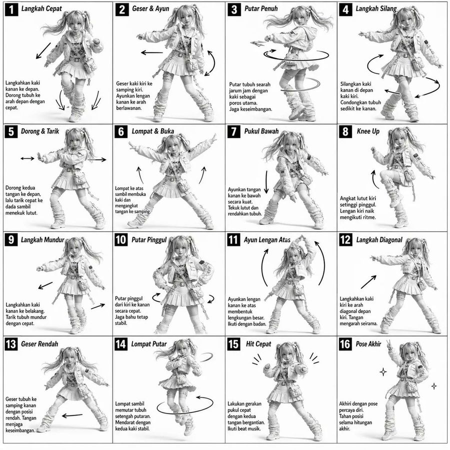 3d Grayscale Dance Sheet — GPT Image 2 image prompt example