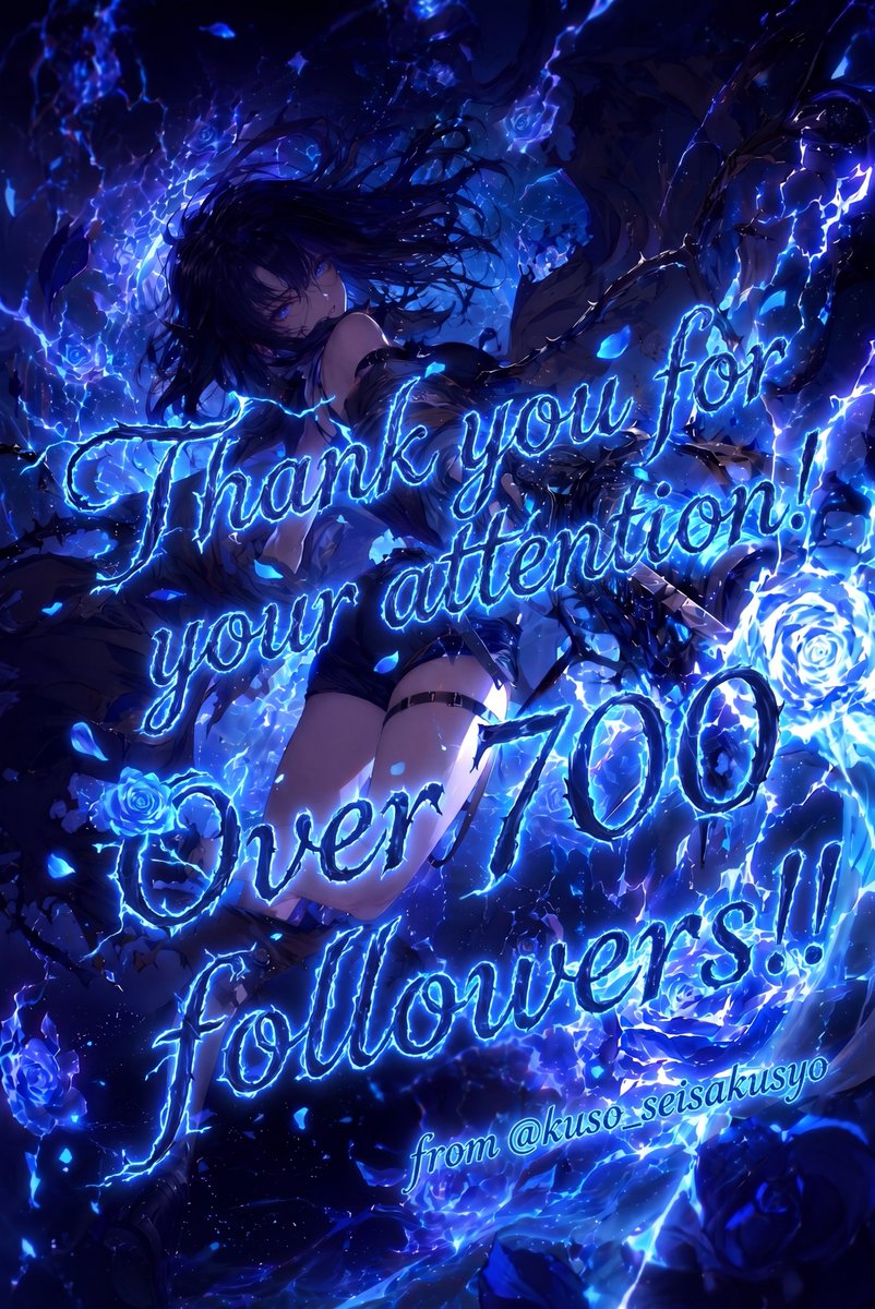 700 Followers Anime Poster — GPT Image 2 image prompt example