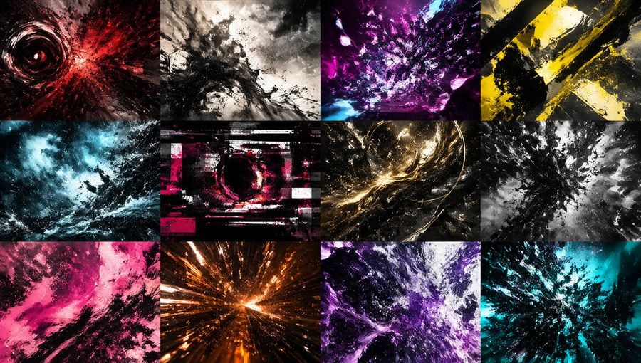 Abstract Energy Burst Grid — GPT Image 2 image prompt example