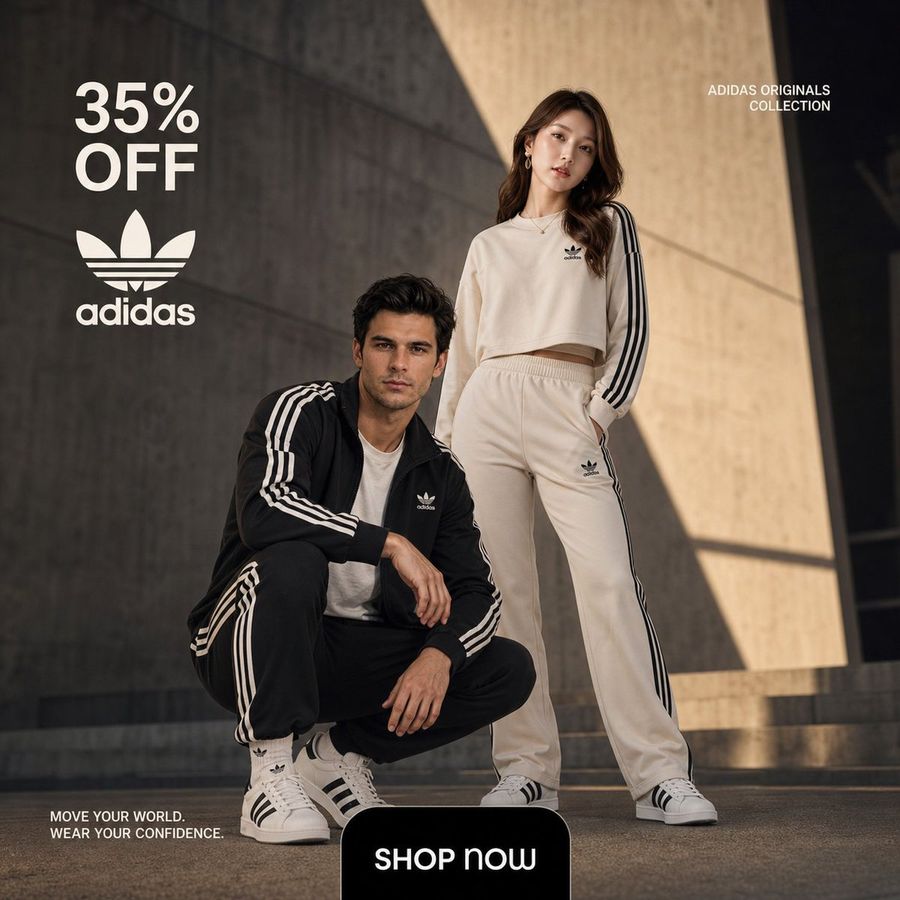 Adidas Originals Fashion Ad — GPT Image 2 image prompt example