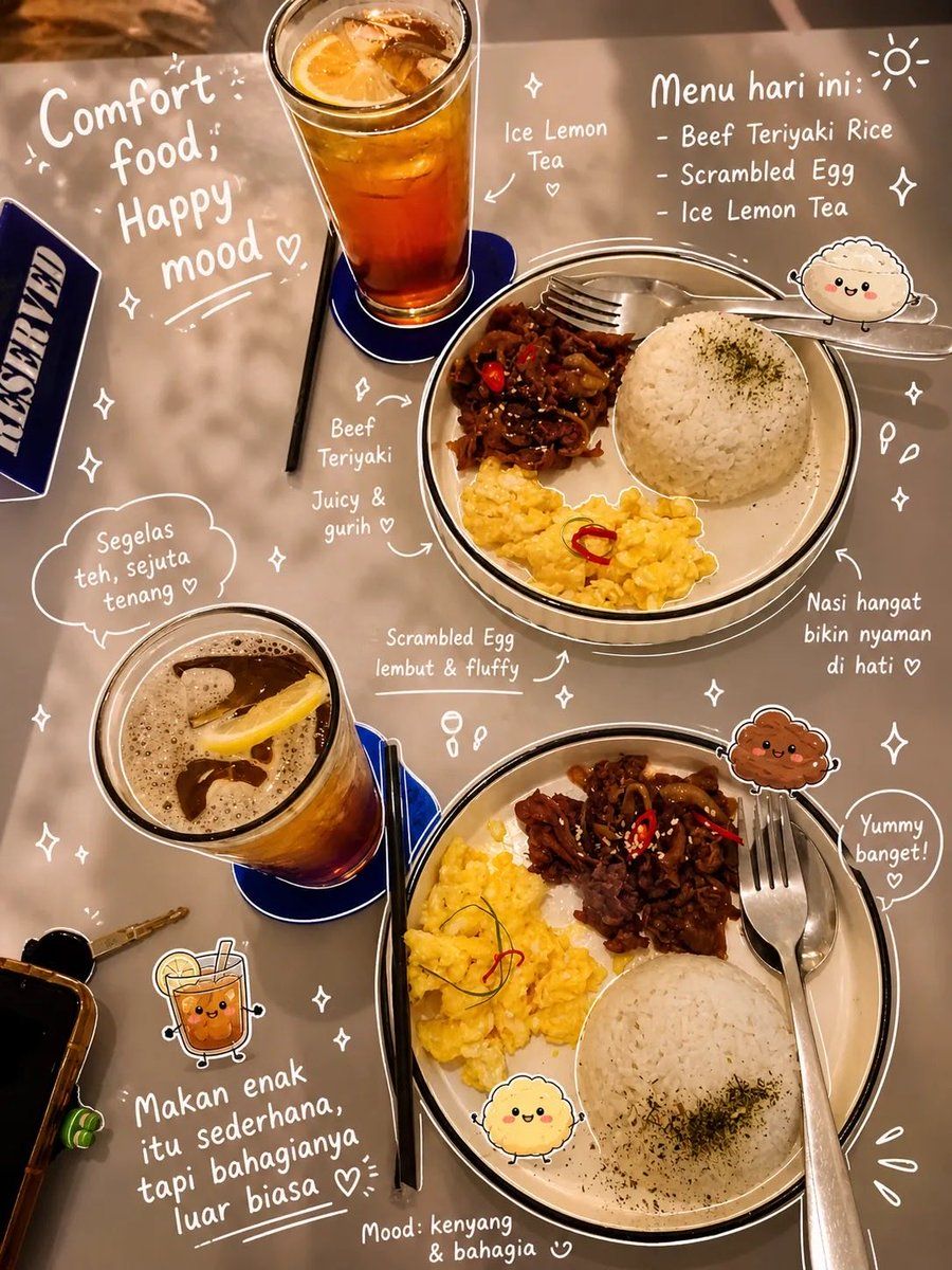 Aesthetic Food Photography Doodles — GPT Image 2 image prompt example
