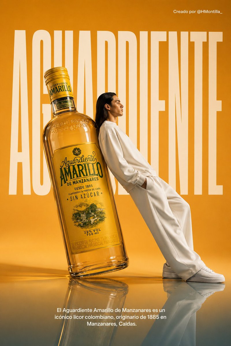 Aguardiente Fashion Ad From Portrait Reference — GPT Image 2 image prompt example