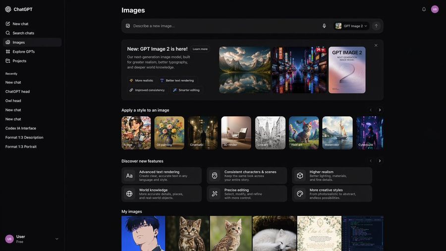 Ai Image Generator Ui Mockup — GPT Image 2 image prompt example