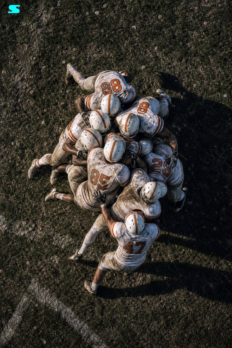 American Football Huddle Aerial — GPT Image 2 image prompt example