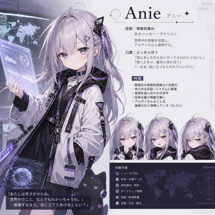Anie Ai Character Sheet — GPT Image 2 image prompt example