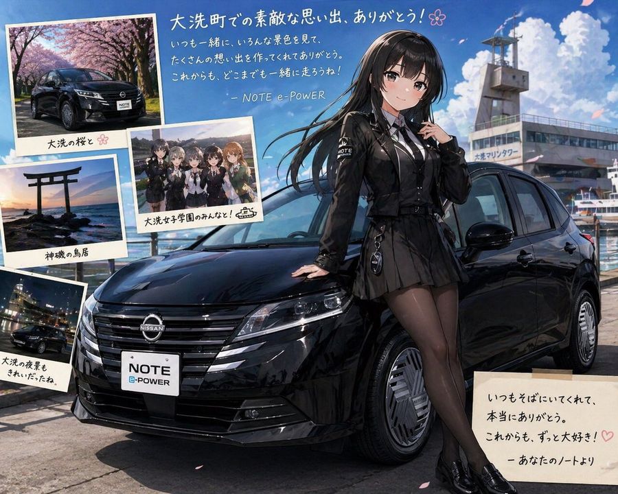 Anime Car Personification Tribute Poster — GPT Image 2 image prompt example