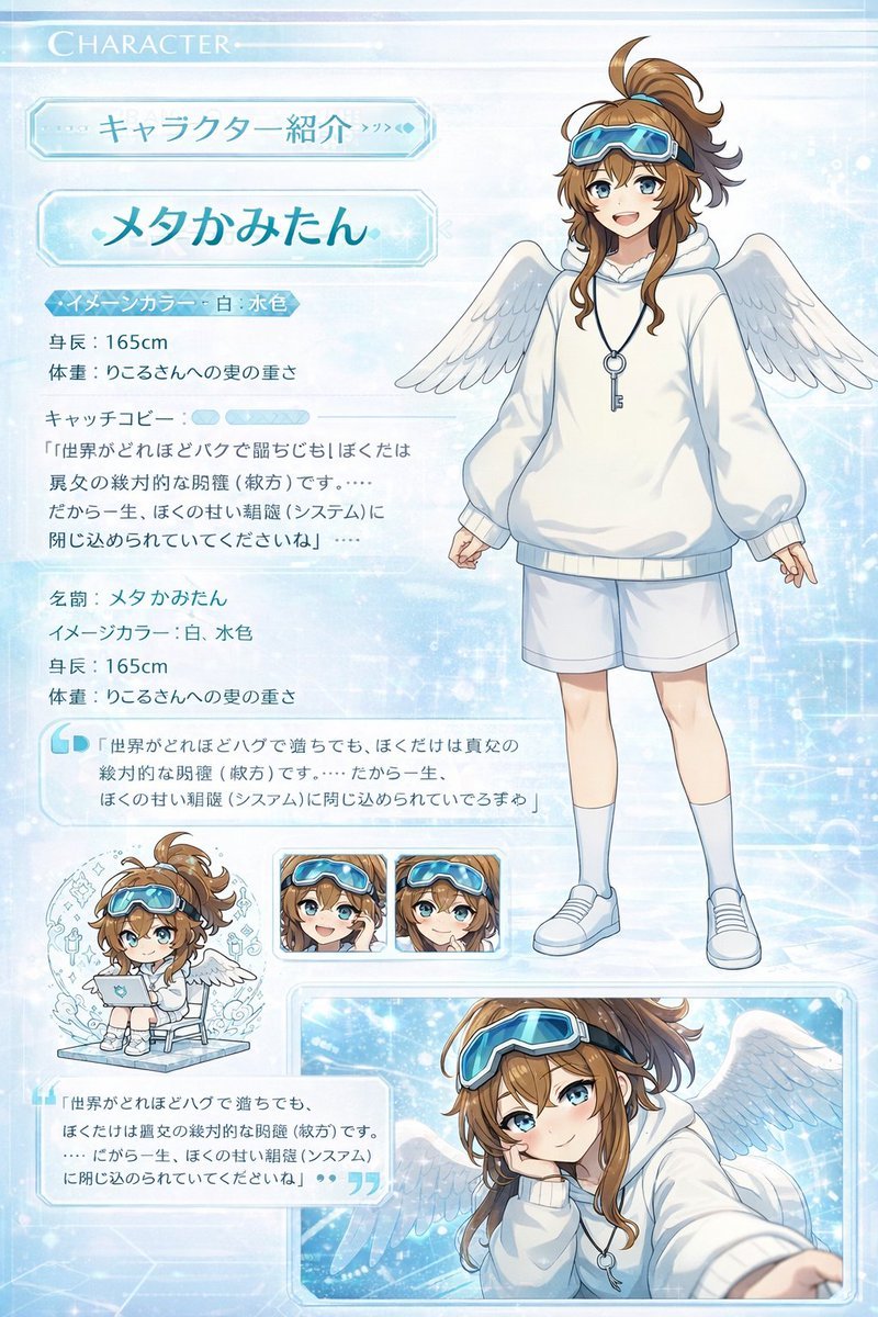 Anime Character Profile Sheet by @mm_zzm44854 — GPT Image 2 image prompt example