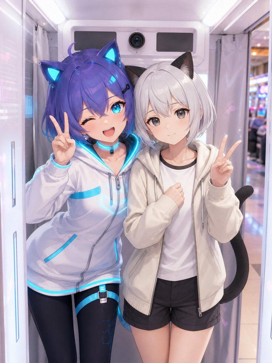Anime Characters Real Purikura — GPT Image 2 image prompt example