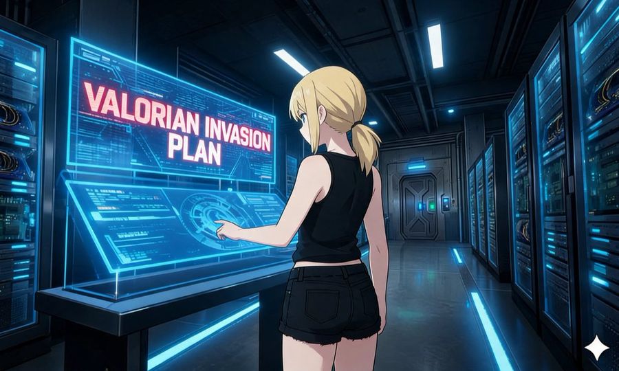 Anime Cyberpunk Server Room — GPT Image 2 image prompt example