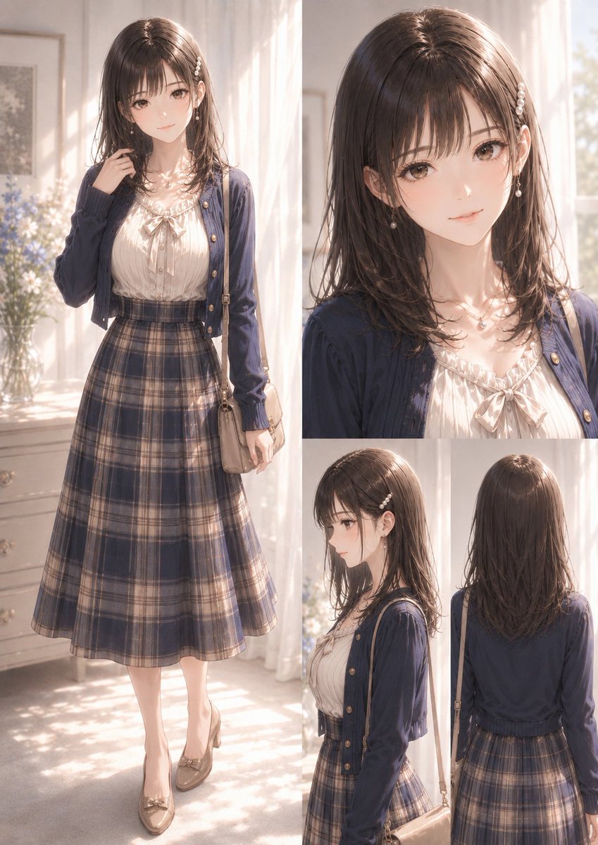Anime Fashion Reference Sheet — GPT Image 2 image prompt example