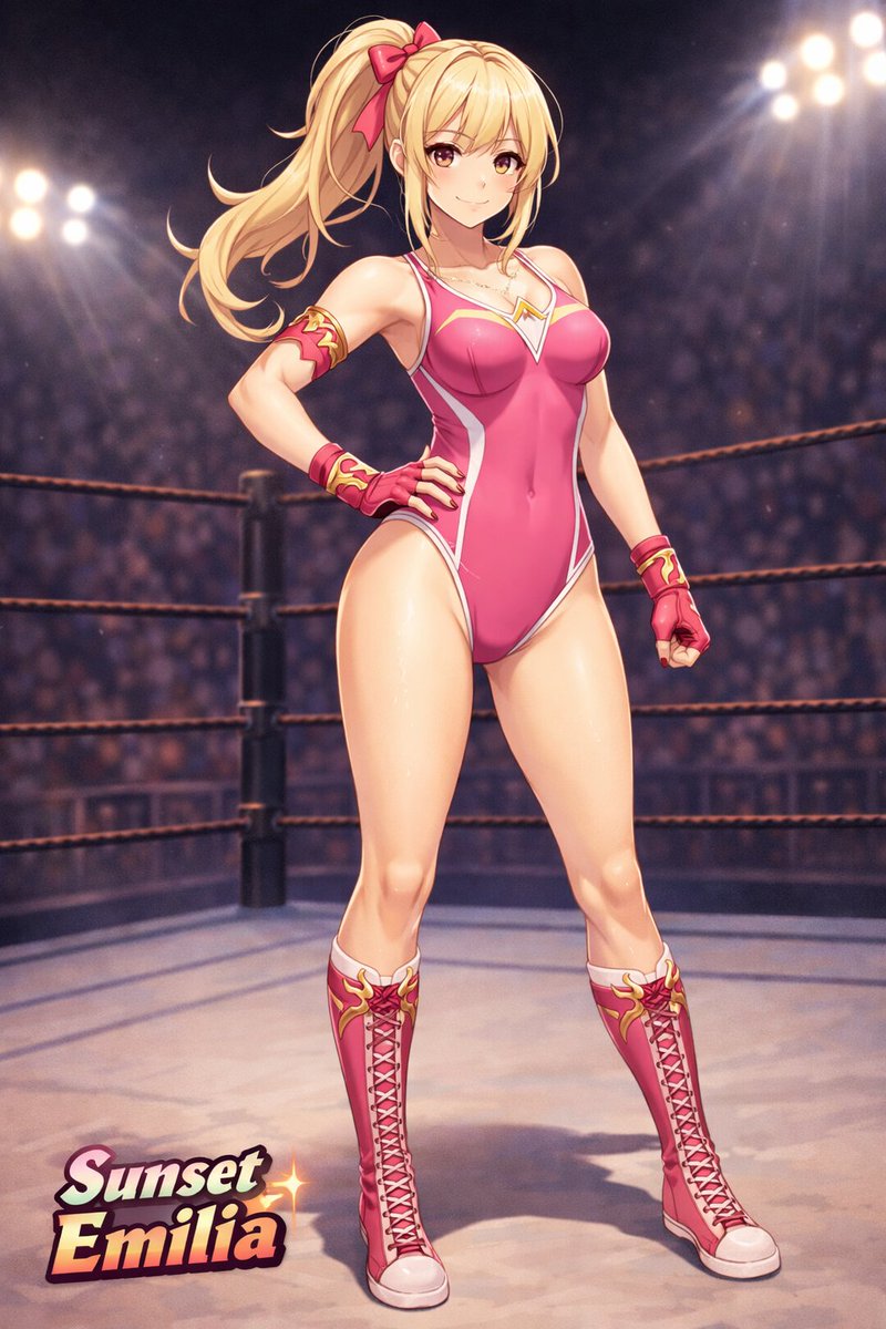 Anime Female Wrestler In Arena — GPT Image 2 image prompt example