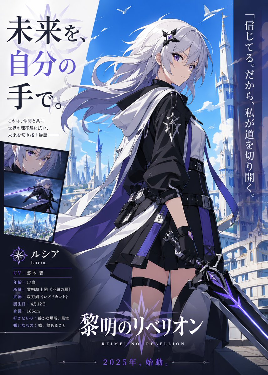 Anime Heroine Promo Poster — GPT Image 2 image prompt example