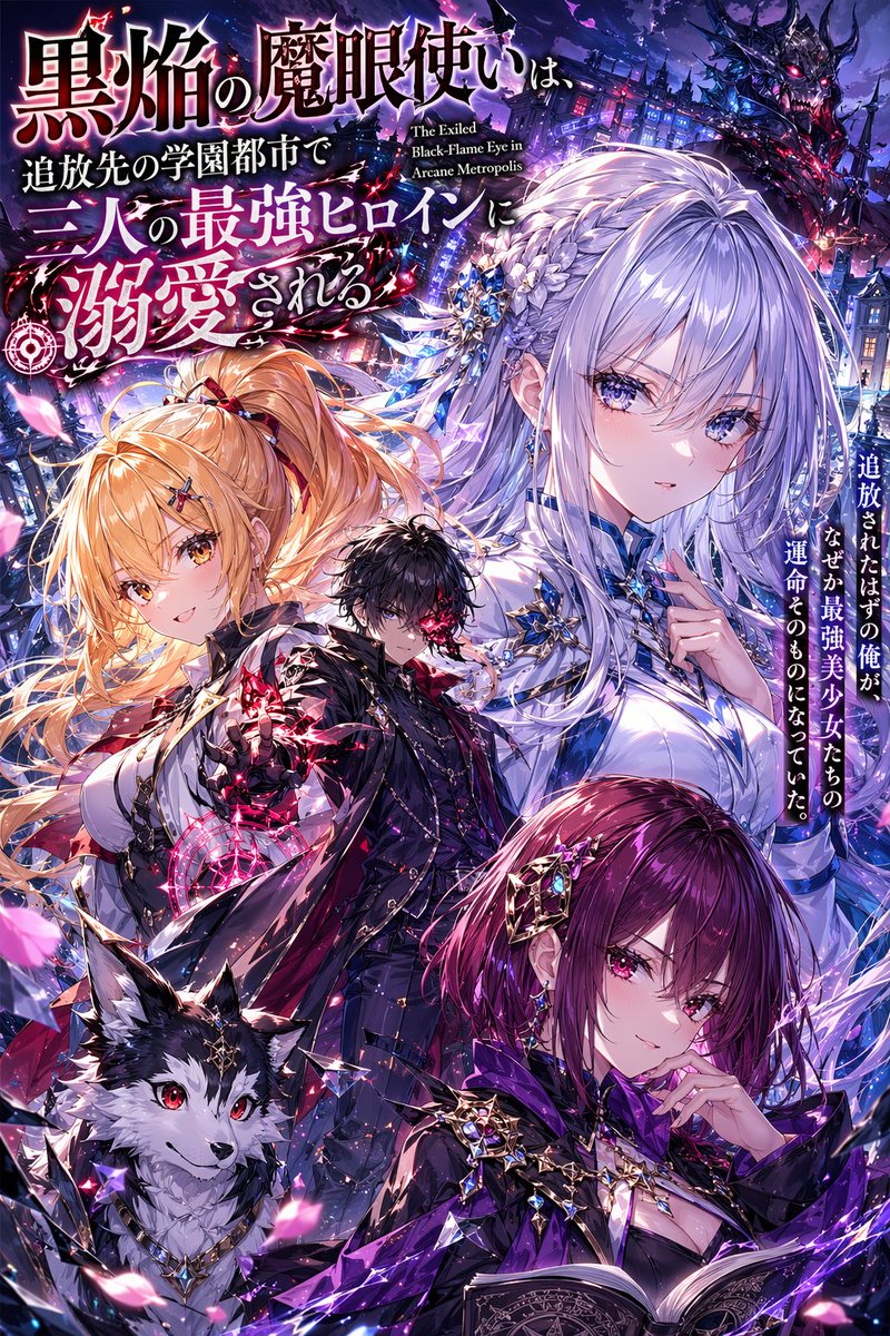 Anime Light Novel Cover With Typography — GPT Image 2 image prompt example