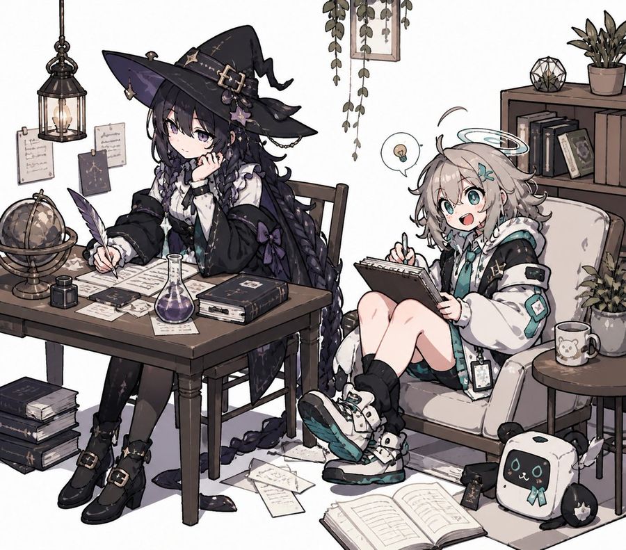 Anime Magical Study Room — GPT Image 2 image prompt example