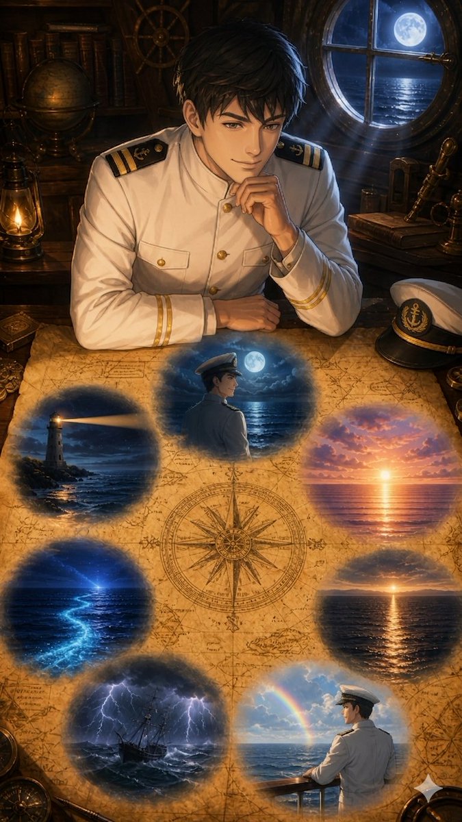 Anime Naval Officer Map — GPT Image 2 image prompt example