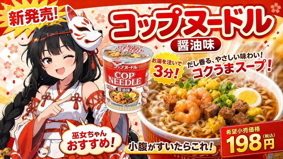 Anime Noodle Advertisement Banner — GPT Image 2 image prompt example