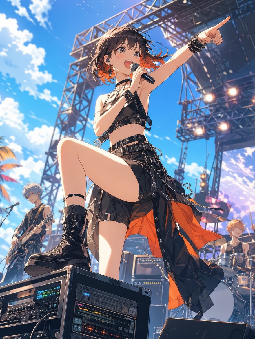 Anime Rock Festival Stage — GPT Image 2 image prompt example