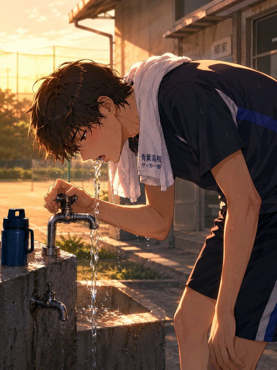 Anime Soccer Fountain — GPT Image 2 image prompt example