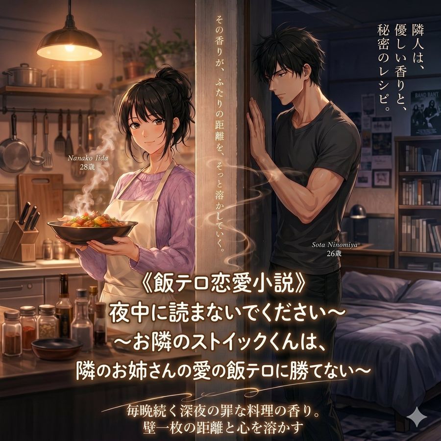 Anime Split Apartment Romance Cover — GPT Image 2 image prompt example