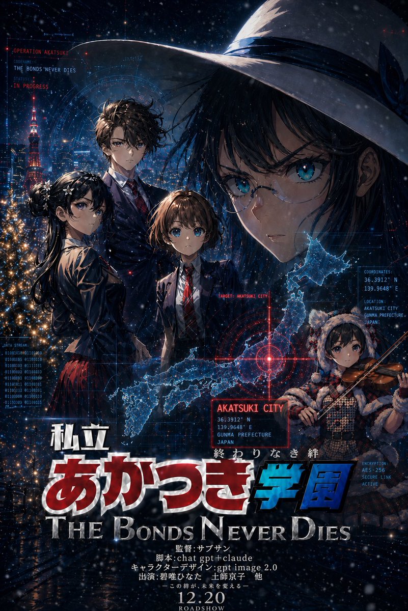 Anime Suspense Movie Poster — GPT Image 2 image prompt example