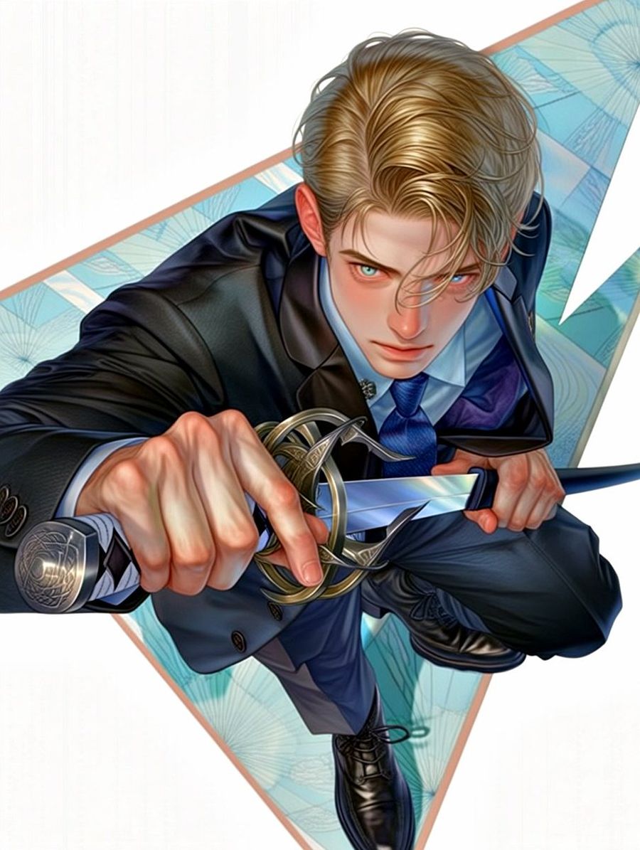 Anime Swordsman In Suit — GPT Image 2 image prompt example