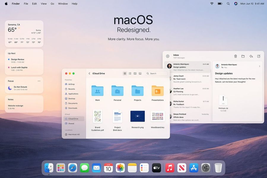 Apple Macos Redesign Promo Mockup — GPT Image 2 image prompt example