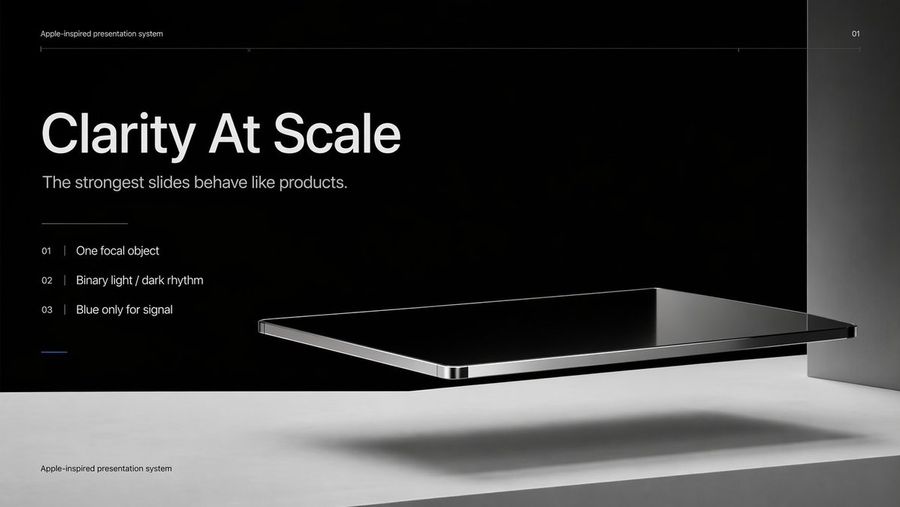Apple Minimal Presentation Cover — GPT Image 2 image prompt example