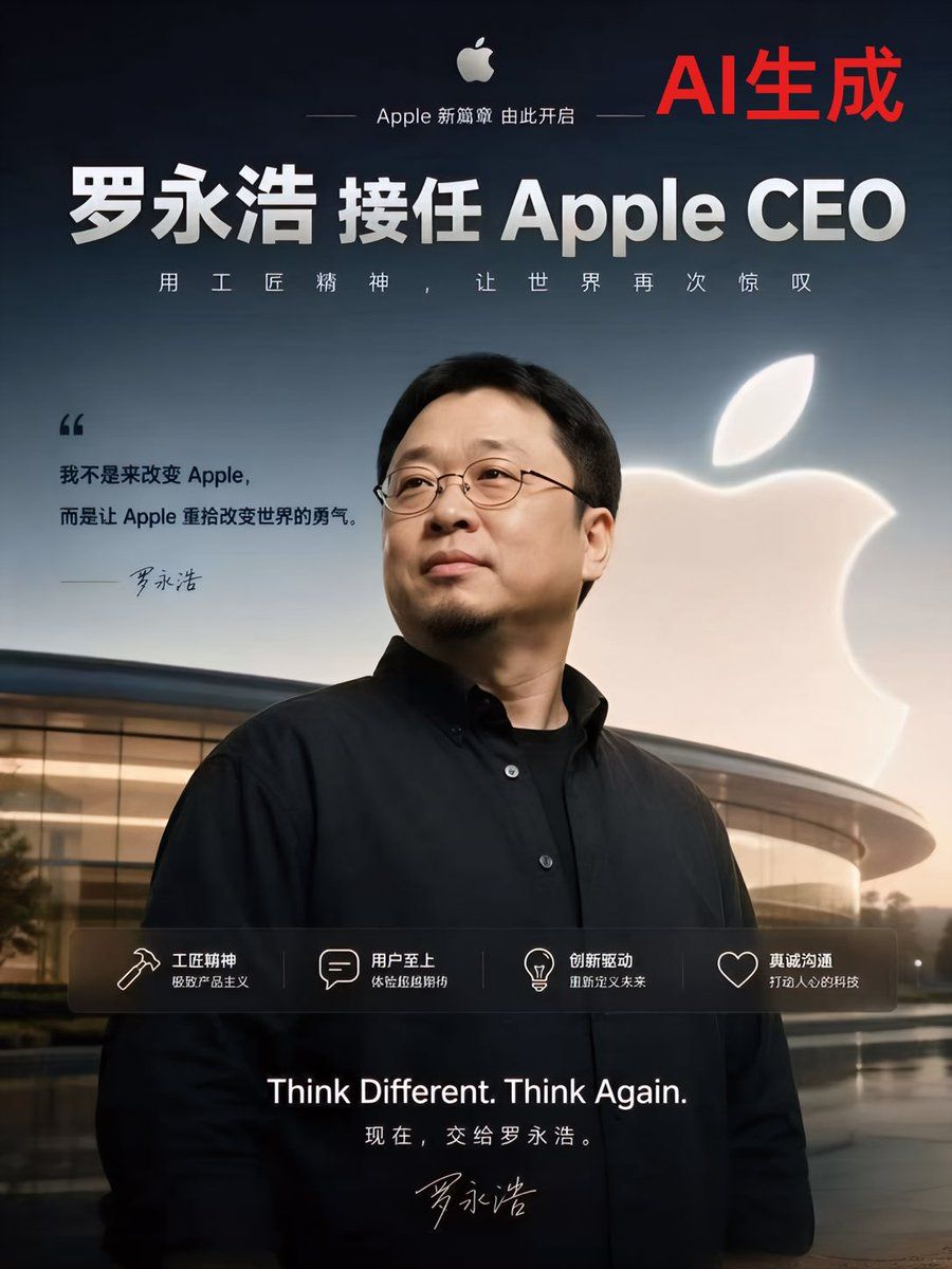 Apple Style Ceo Announcement Poster — GPT Image 2 image prompt example