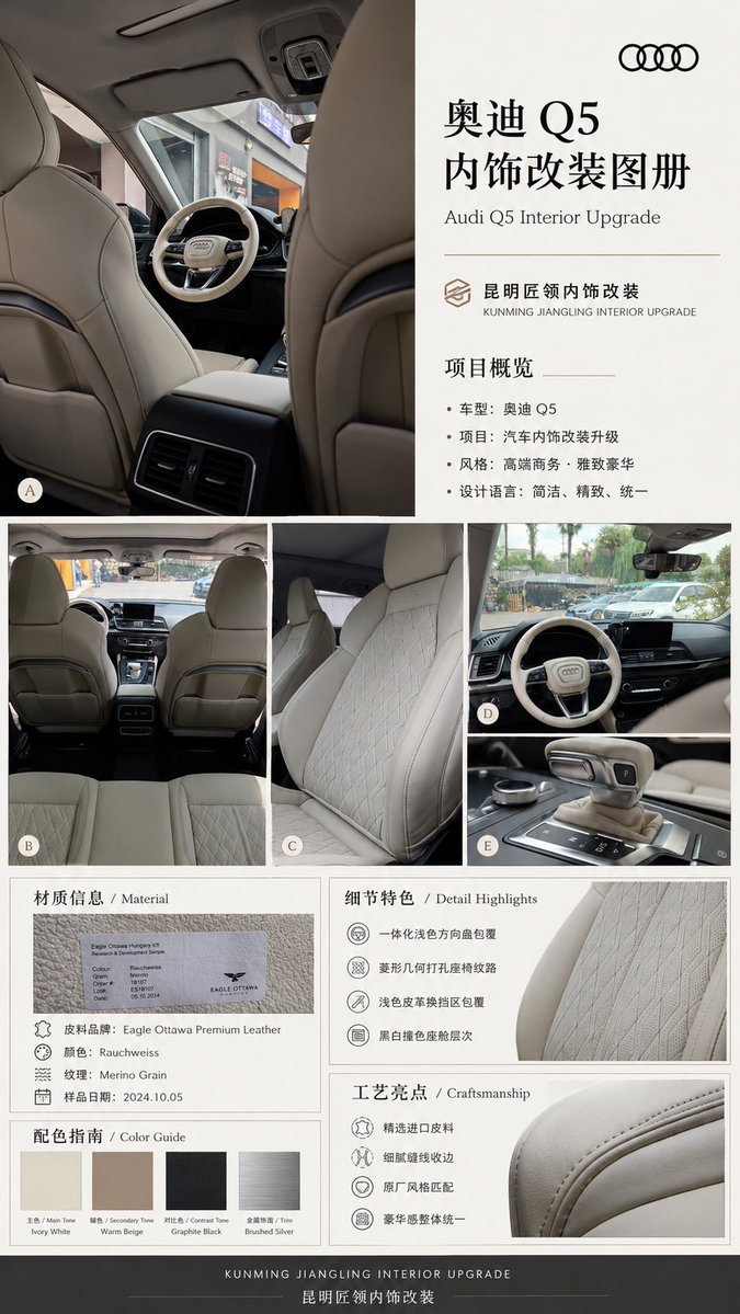 Audi Q5 Interior Brochure by @shynloc — GPT Image 2 image prompt example