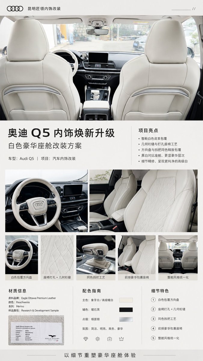 Audi Q5 Interior Brochure — GPT Image 2 image prompt example
