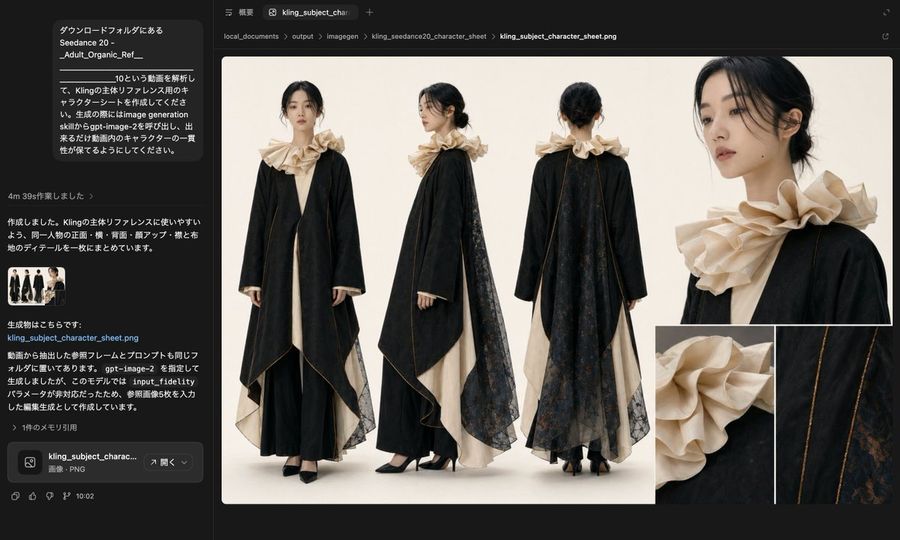 Avant Garde Black Cream Couture — GPT Image 2 image prompt example