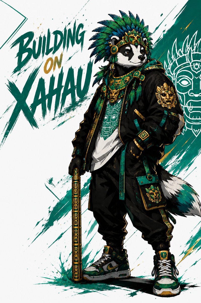 Aztec Streetwear Panda — GPT Image 2 image prompt example