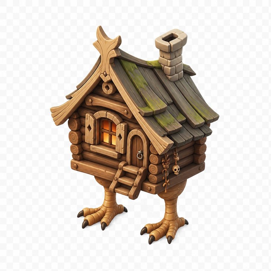 Baba Yaga Hut Asset — GPT Image 2 image prompt example