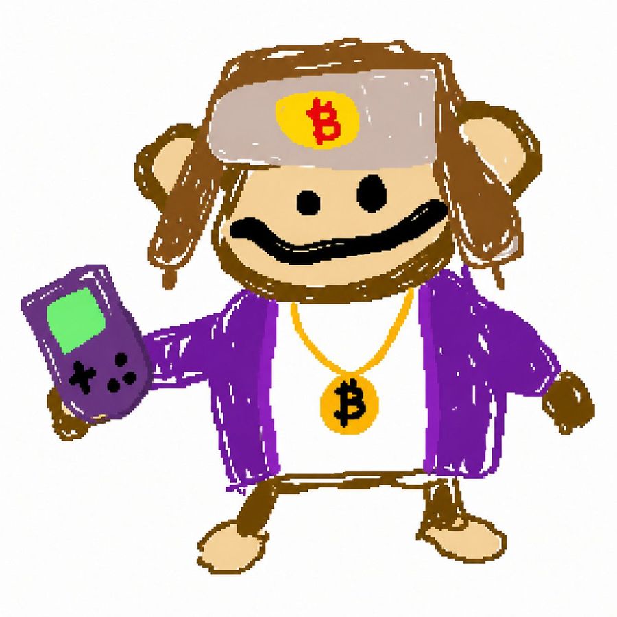 Bitcoin Monkey Doodle — GPT Image 2 image prompt example