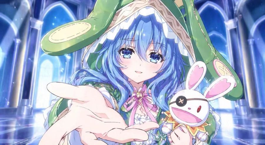 Blue Haired Bunny Hood Anime Girl — GPT Image 2 image prompt example