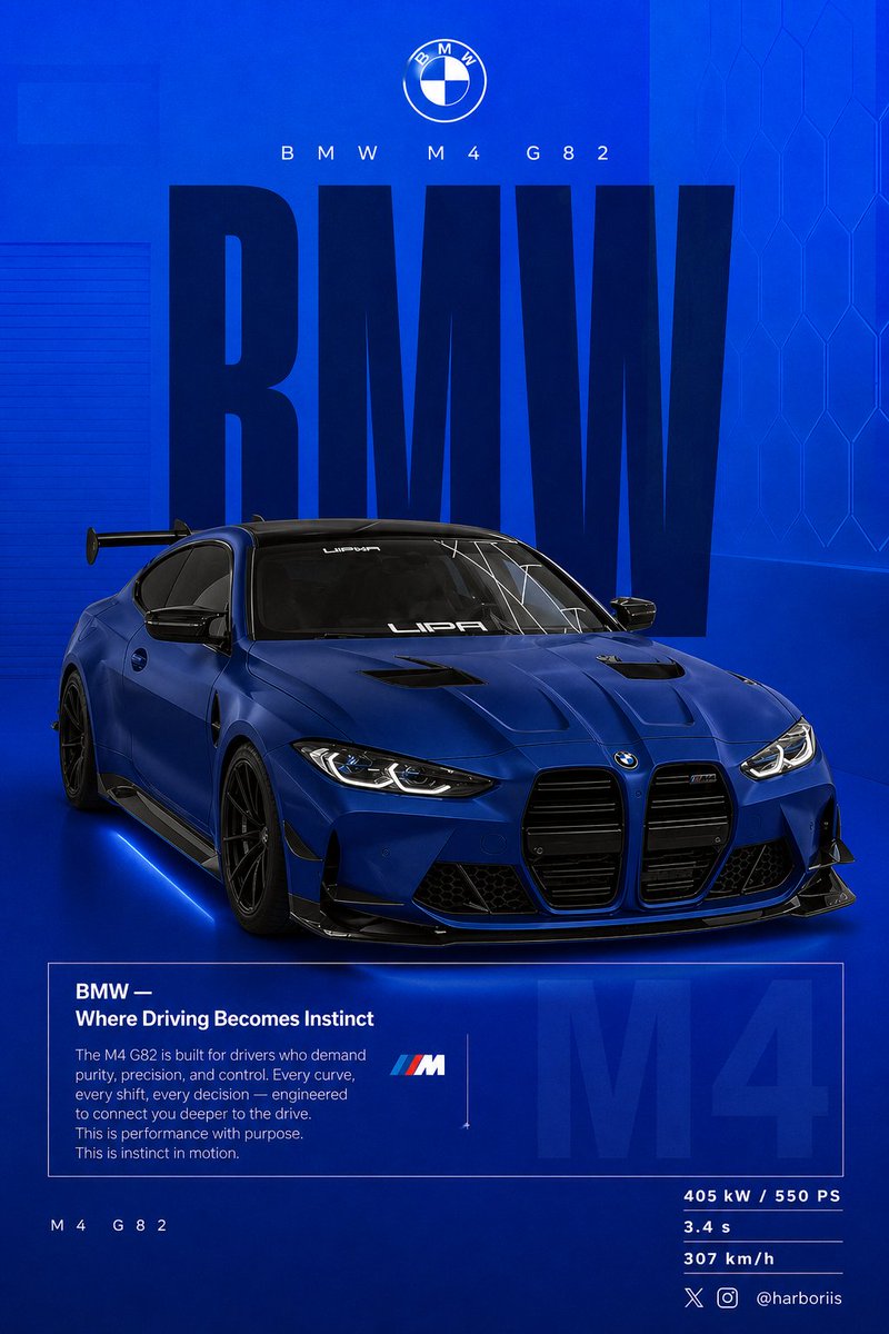 Bmw Performance Social Poster — GPT Image 2 image prompt example