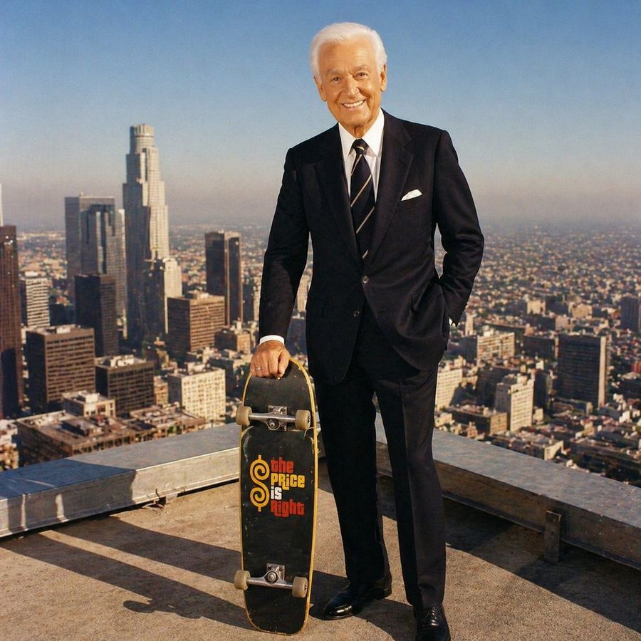 Bob Barker Skyscraper Portrait — GPT Image 2 image prompt example