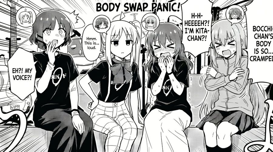 Body Swap Band Panic — GPT Image 2 image prompt example