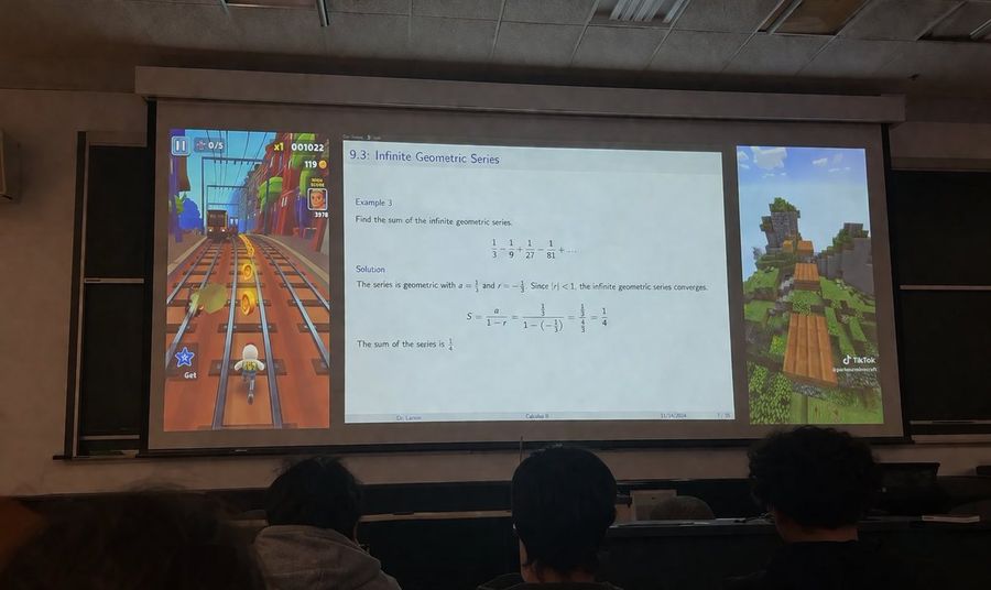 Brainrot Lecture Hall Projector — GPT Image 2 image prompt example
