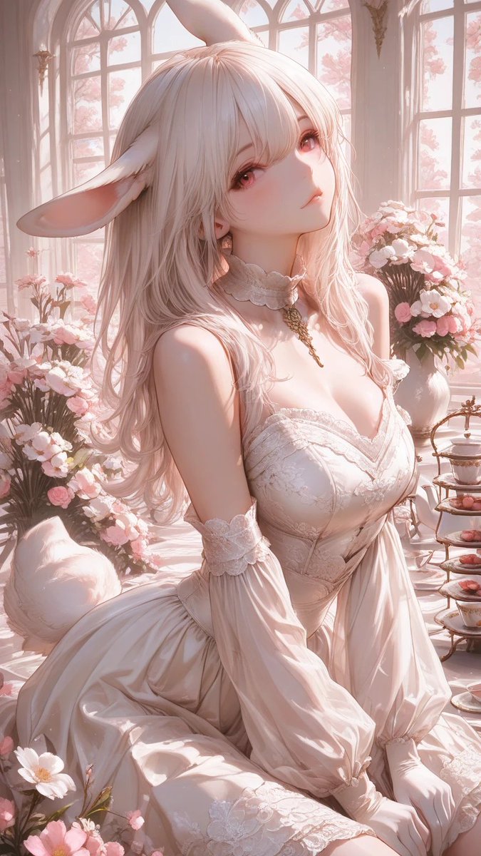 Bunny Girl Conservatory Art — GPT Image 2 image prompt example