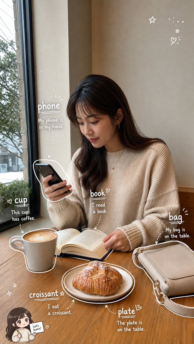 Cafe Vocabulary Journal — GPT Image 2 image prompt example