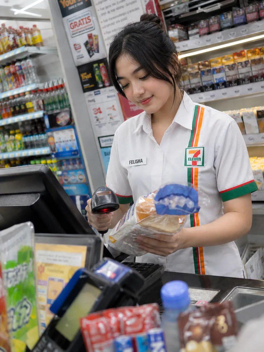 Candid Convenience Store Cashier — GPT Image 2 image prompt example