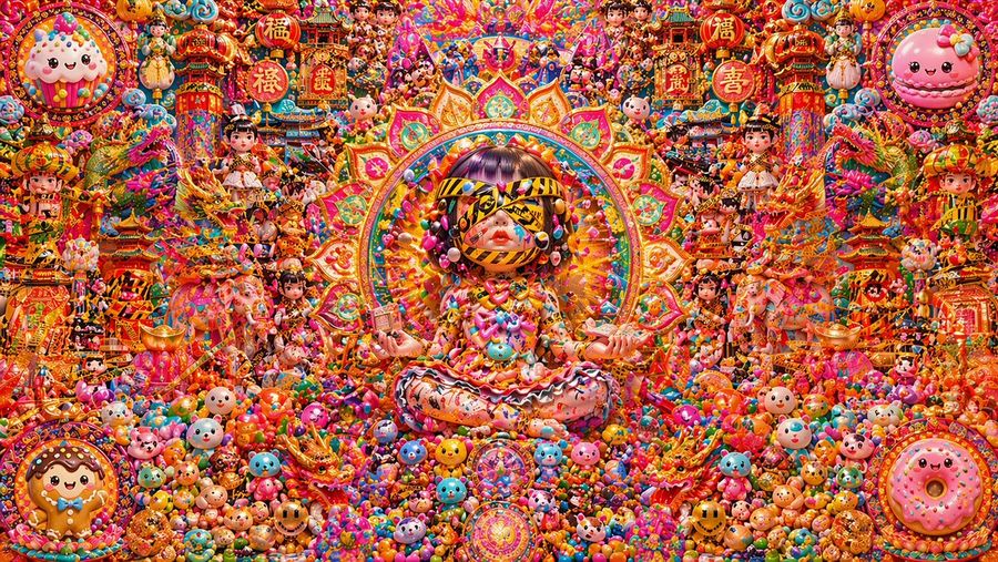 Candy Lunar New Year Shrine — GPT Image 2 image prompt example