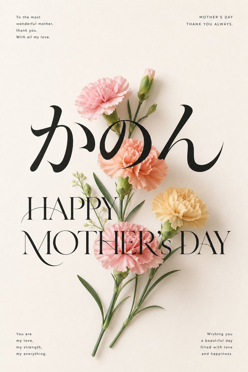 Carnation Mothers Day Wallpaper — GPT Image 2 image prompt example