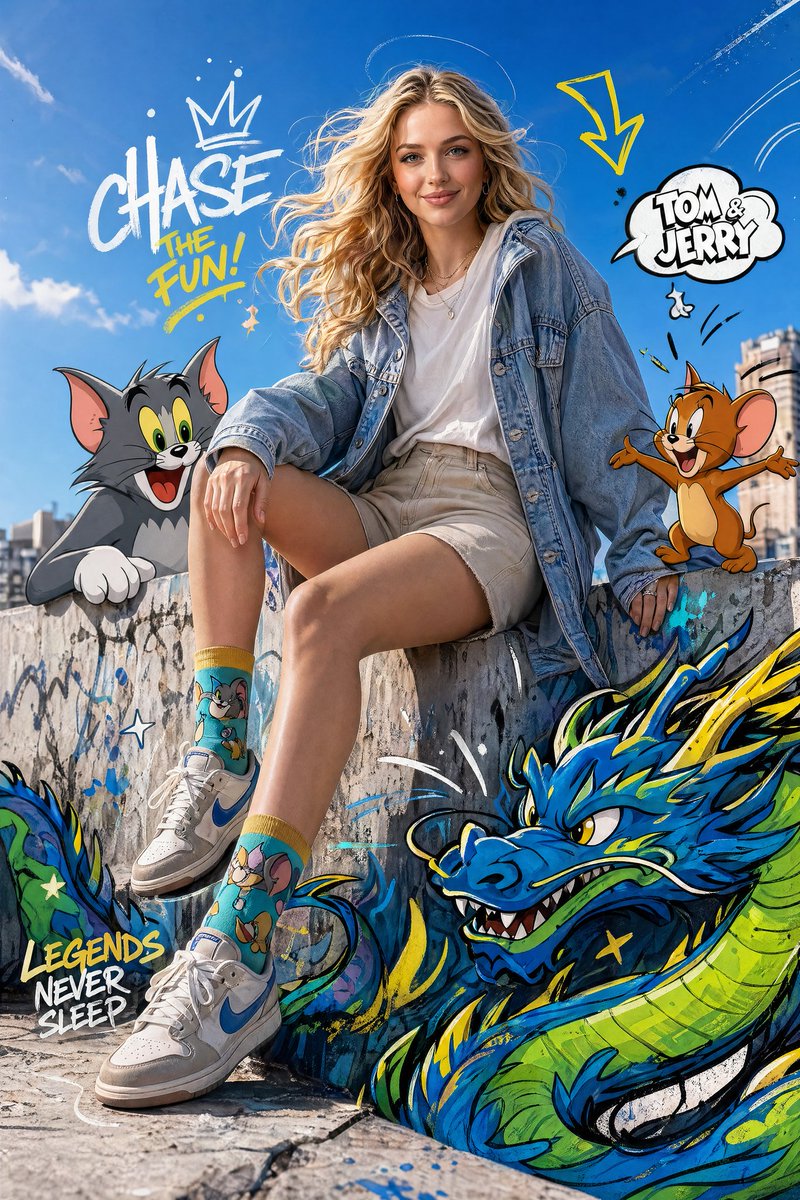 Cartoon Fashion Editorial — GPT Image 2 image prompt example