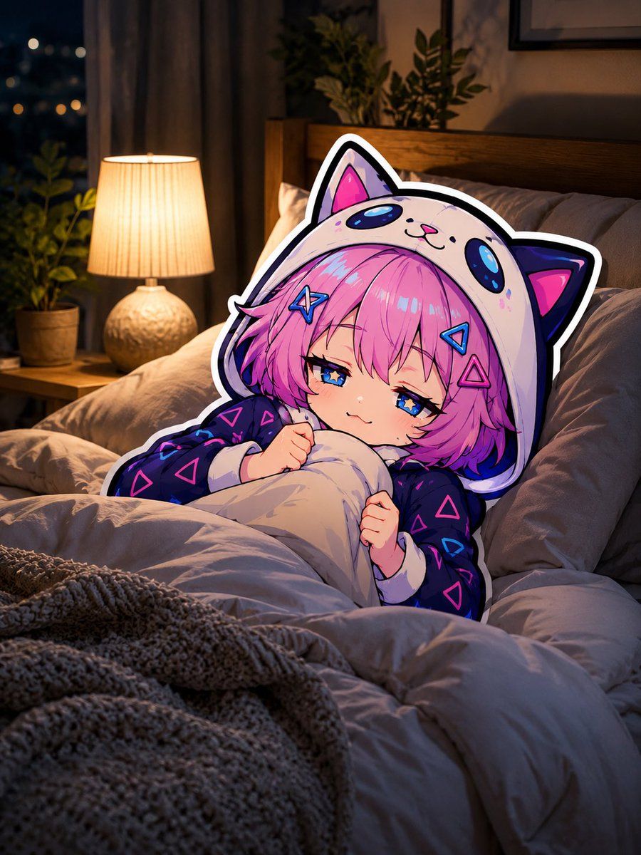 Cat Hoodie Anime Bedroom — GPT Image 2 image prompt example